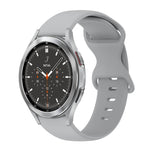 Cinturino in silicone tinta unita con fibbia a farfalla da 20 mm, For Samsung Galaxy Watch 4 44mm, For Samsung Galaxy Watch 4 Classic 46mm