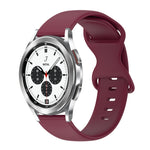 Cinturino in silicone tinta unita con fibbia a farfalla da 20 mm, For Samsung Galaxy Watch 4 Classic 42mm, For Samsung Galaxy Watch Active 2