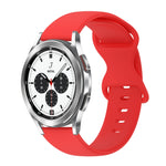 Cinturino in silicone tinta unita con fibbia a farfalla da 20 mm, For Samsung Galaxy Watch 4 Classic 42mm, For Samsung Galaxy Watch Active 2