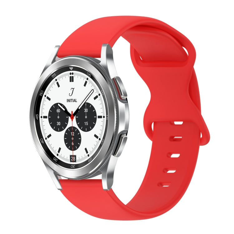 Cinturino in silicone tinta unita con fibbia a farfalla da 20 mm, For Samsung Galaxy Watch 4 Classic 42mm, For Samsung Galaxy Watch Active 2