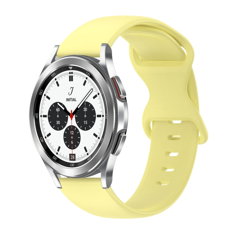 Cinturino in silicone tinta unita con fibbia a farfalla da 20 mm, For Samsung Galaxy Watch 4 Classic 42mm, For Samsung Galaxy Watch Active 2