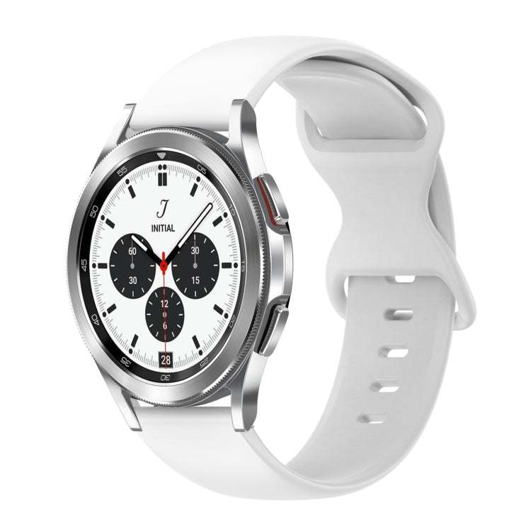 Cinturino in silicone tinta unita con fibbia a farfalla da 20 mm, For Samsung Galaxy Watch 4 Classic 42mm, For Samsung Galaxy Watch Active 2