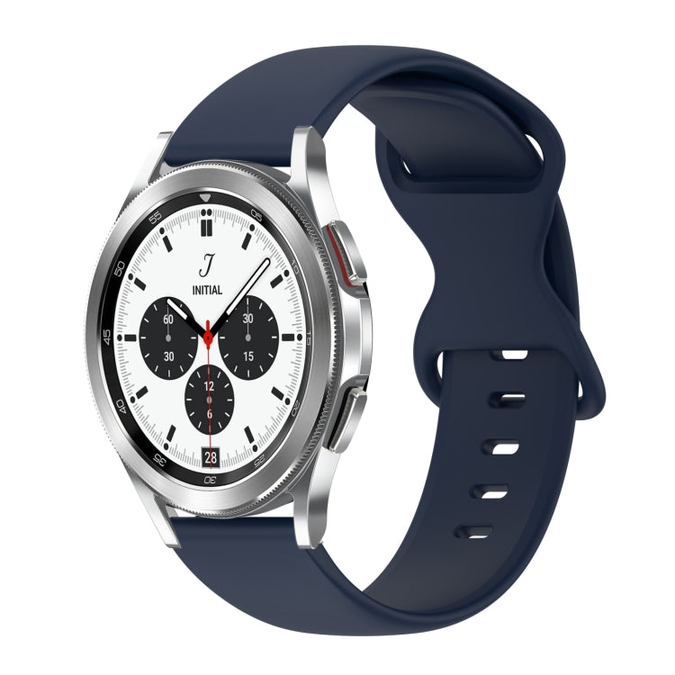 Cinturino in silicone tinta unita con fibbia a farfalla da 20 mm, For Samsung Galaxy Watch 4 Classic 42mm, For Samsung Galaxy Watch Active 2