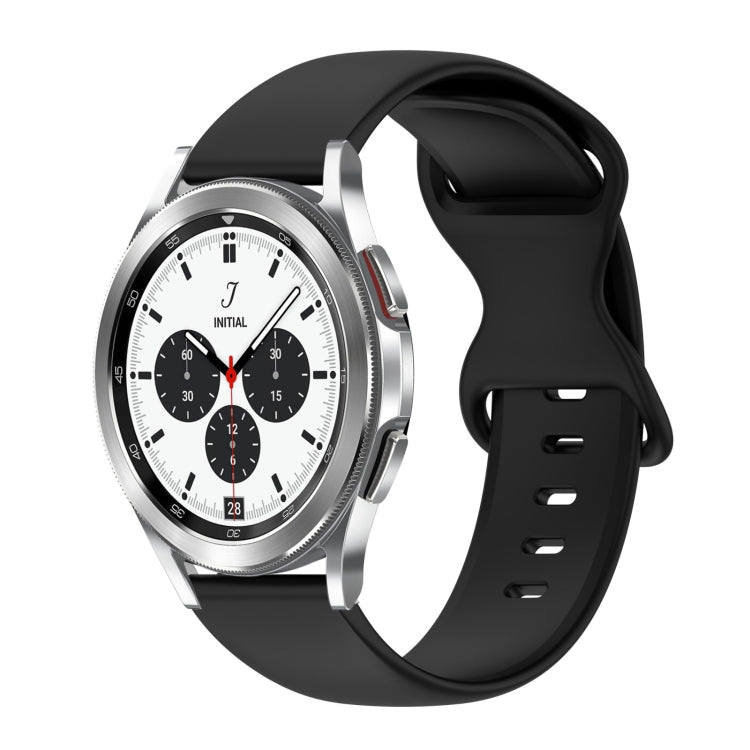 Cinturino in silicone tinta unita con fibbia a farfalla da 20 mm, For Samsung Galaxy Watch 4 Classic 42mm, For Samsung Galaxy Watch Active 2