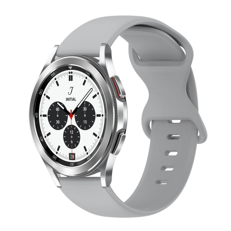 Cinturino in silicone tinta unita con fibbia a farfalla da 20 mm, For Samsung Galaxy Watch 4 Classic 42mm, For Samsung Galaxy Watch Active 2