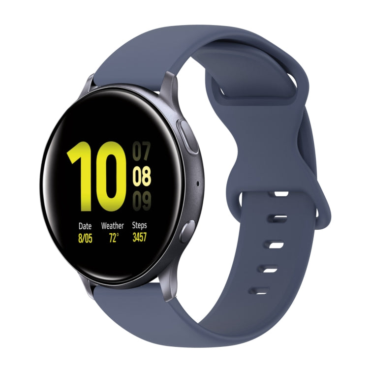 Cinturino in silicone tinta unita con fibbia a farfalla da 20 mm, For Samsung Galaxy Watch 4 Classic 42mm, For Samsung Galaxy Watch Active 2