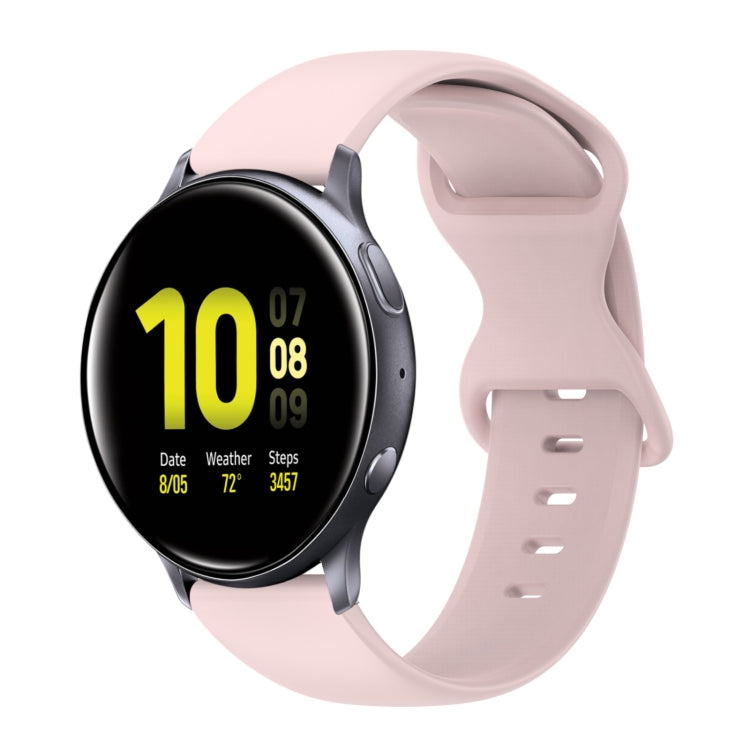 Cinturino in silicone tinta unita con fibbia a farfalla da 20 mm, For Samsung Galaxy Watch 4 Classic 42mm, For Samsung Galaxy Watch Active 2