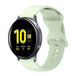 Cinturino in silicone tinta unita con fibbia a farfalla da 20 mm, For Samsung Galaxy Watch 4 Classic 42mm, For Samsung Galaxy Watch Active 2