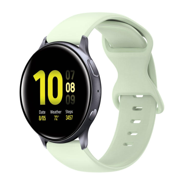 Cinturino in silicone tinta unita con fibbia a farfalla da 20 mm, For Samsung Galaxy Watch 4 Classic 42mm, For Samsung Galaxy Watch Active 2