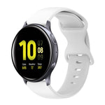 Cinturino in silicone tinta unita con fibbia a farfalla da 20 mm, For Samsung Galaxy Watch 4 Classic 42mm, For Samsung Galaxy Watch Active 2