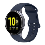 Cinturino in silicone tinta unita con fibbia a farfalla da 20 mm, For Samsung Galaxy Watch 4 Classic 42mm, For Samsung Galaxy Watch Active 2