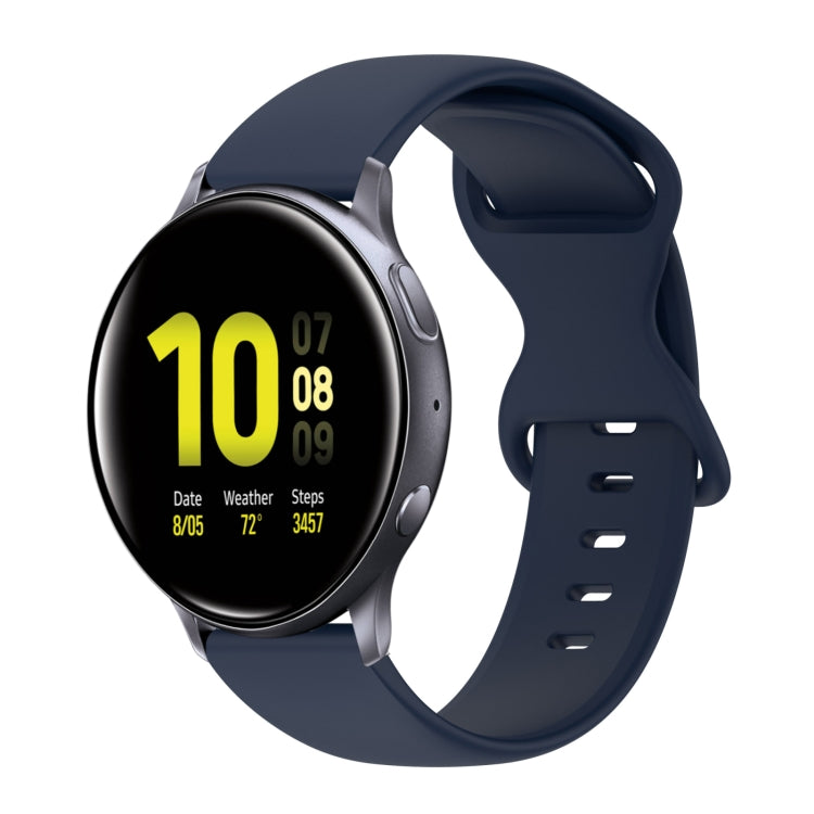 Cinturino in silicone tinta unita con fibbia a farfalla da 20 mm, For Samsung Galaxy Watch 4 Classic 42mm, For Samsung Galaxy Watch Active 2