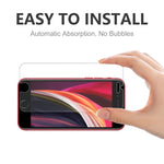 ENKAY Pellicola in vetro temperato addensato 0,26 mm 9H 2,5D per iPhone SE 2022/2020, 1 PCS, 2 PCS, 5 PCS, 10 PCS