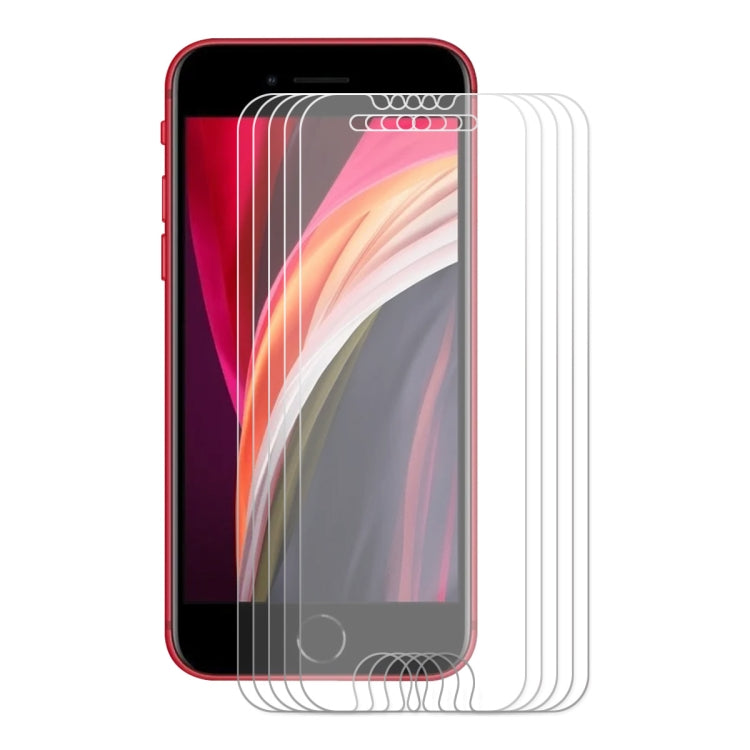 ENKAY Pellicola in vetro temperato addensato 0,26 mm 9H 2,5D per iPhone SE 2022/2020, 1 PCS, 2 PCS, 5 PCS, 10 PCS