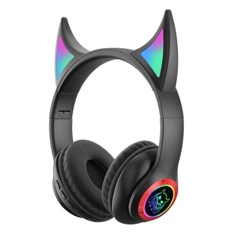 STN25 Cuffie Devil Ear per bambini con microfono Cuffie wireless Musica leggera incandescente Regali di Natale con scatola