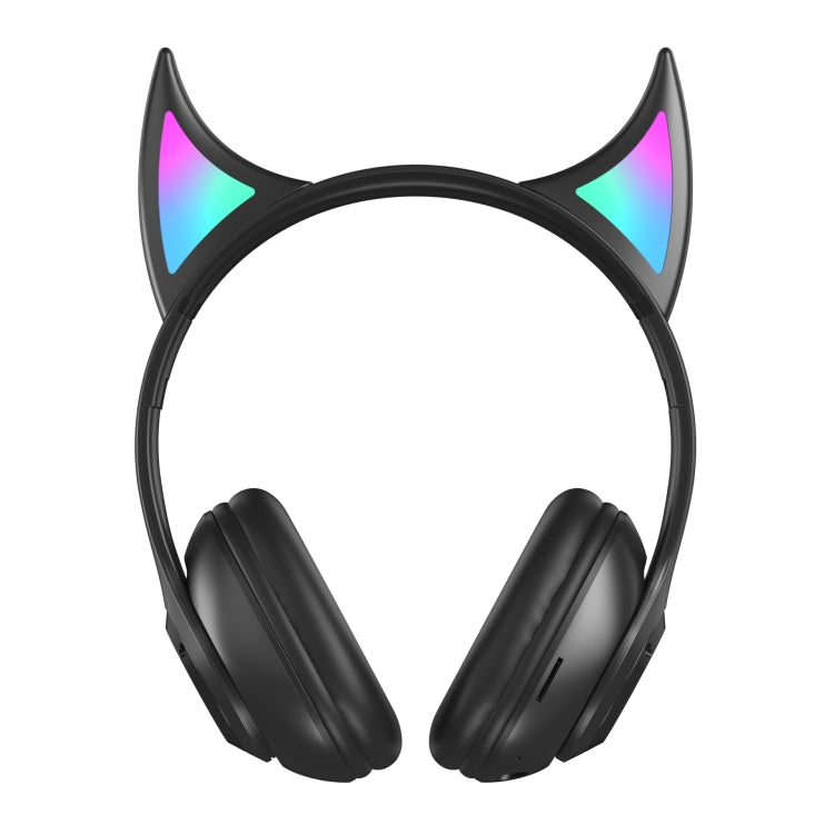 STN25 Cuffie Devil Ear per bambini con microfono Cuffie wireless Musica leggera incandescente Regali di Natale con scatola