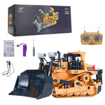 Mofun 1046 2.4G telecomando veicolo di ingegneria a nove canali 1:24 bulldozer pesante cingolato multifunzione, 1046