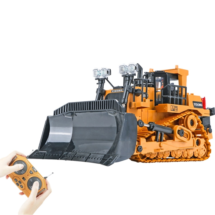 Mofun 1046 2.4G telecomando veicolo di ingegneria a nove canali 1:24 bulldozer pesante cingolato multifunzione, 1046