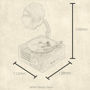 Altoparlante Bluetooth retrò T15 in vinile