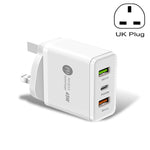 45 W PD3.0 + 2 x QC3.0 Caricatore rapido multiporta USB, spina UK, UK Plug