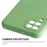 Custodia per telefono antiurto in silicone liquido ENKAY, For Samsung Galaxy A22 4G, For Samsung Galaxy M53 5G