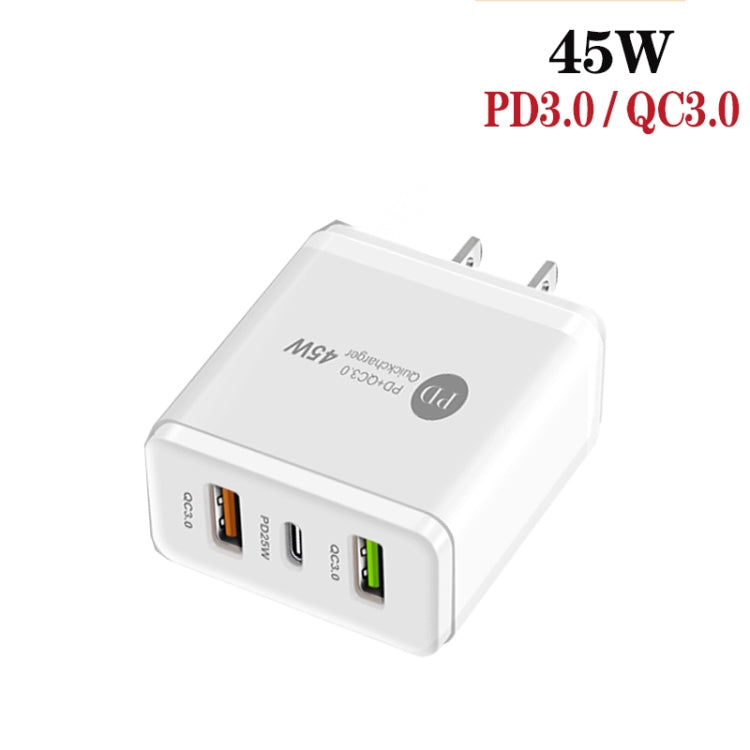 Caricabatterie PD 25W + 2 porte USB QC3.0 con cavo Micro USB
