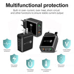 Caricabatterie PD 25W + 2 porte USB QC3.0 con cavo Micro USB