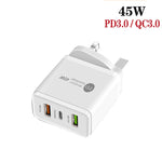 Caricabatterie PD 25W + 2 porte USB QC3.0 con cavo Micro USB