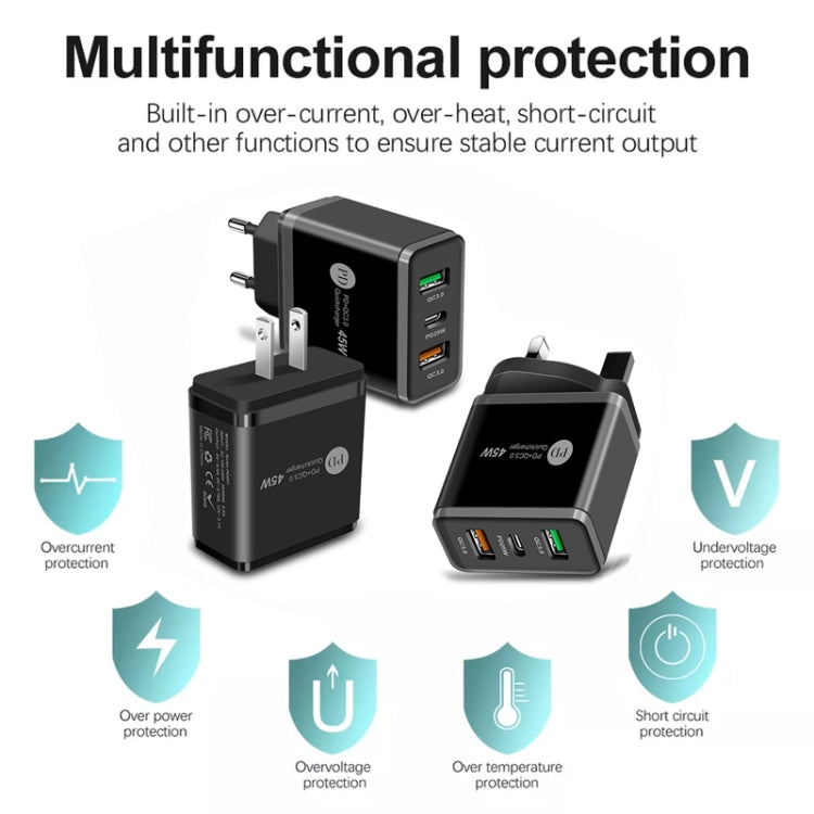 Caricabatterie PD 25W + 2 porte USB QC3.0 con cavo Micro USB