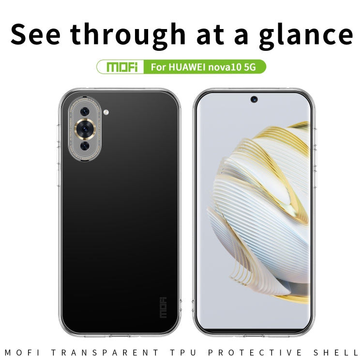Custodia per telefono in TPU ultrasottile serie MOFI Ming, For Huawei Nova 10 5G, For Huawei Nova 10 Pro, For vivo iQOO 10, For vivo iQOO 10 Pro