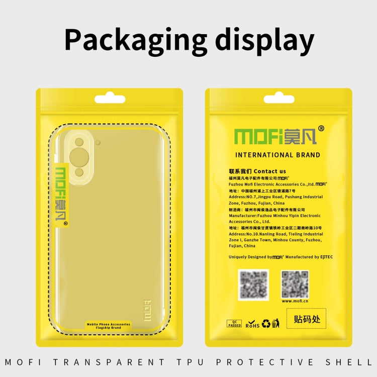 Custodia per telefono in TPU ultrasottile serie MOFI Ming, For Huawei Nova 10 5G, For Huawei Nova 10 Pro, For vivo iQOO 10, For vivo iQOO 10 Pro
