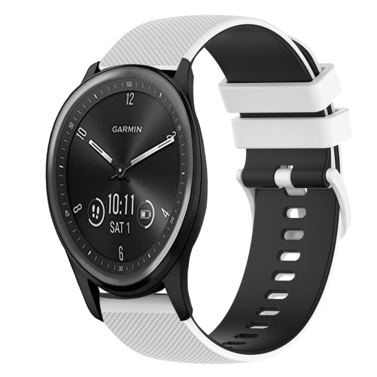 Cinturino in silicone bicolore 20 mm per Garmin Venu 2 Plus