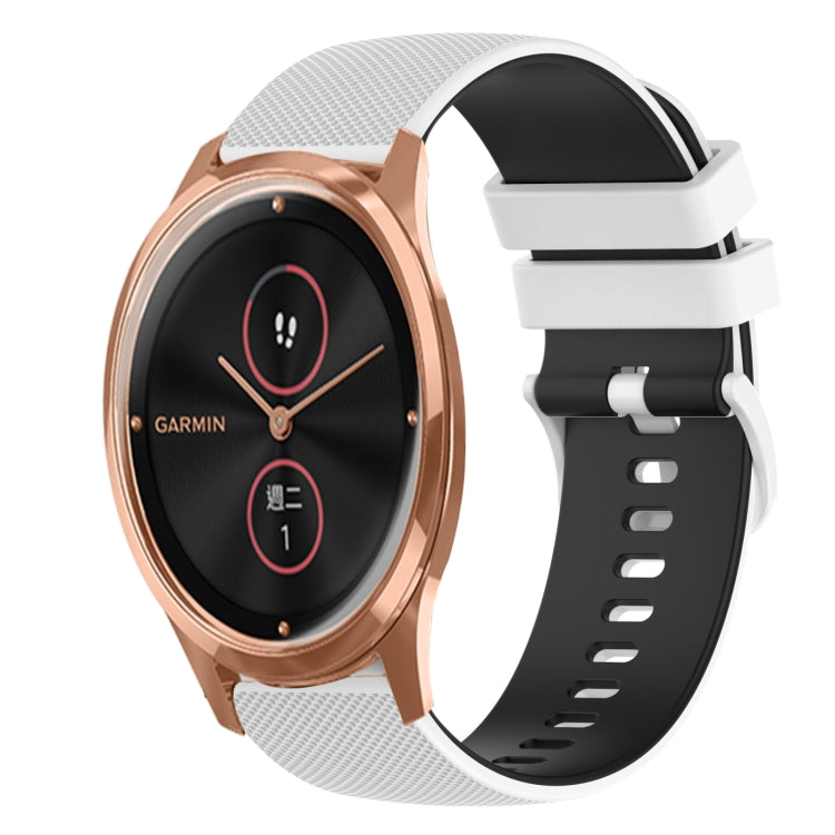 Cinturino in silicone bicolore 20 mm per Garmin Vivomove Style