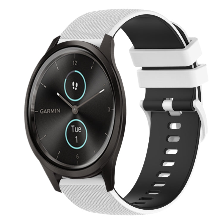Cinturino in silicone bicolore 20 mm per Garmin Venu Sq
