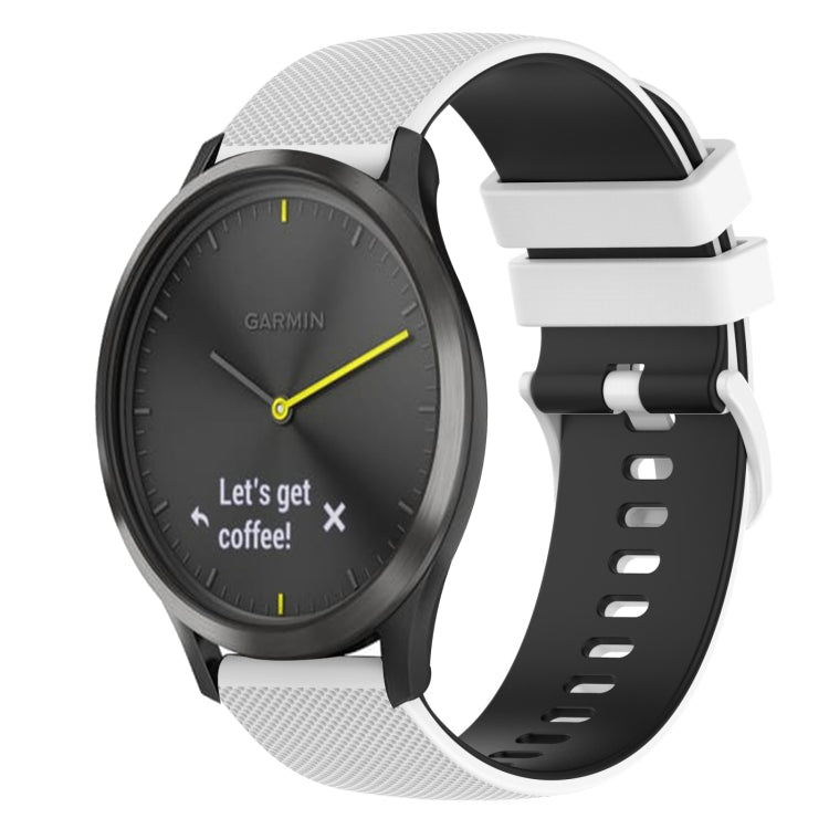 Cinturino in silicone bicolore 20 mm per Garmin Vivoactive 3