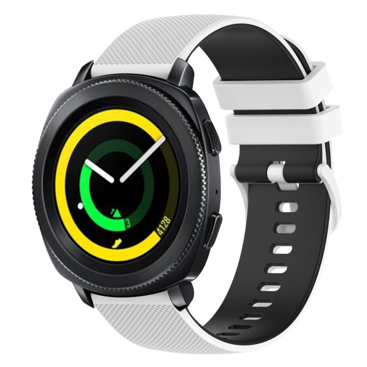 Cinturino in silicone bicolore 20 mm per Samsung Gear Sport e S2