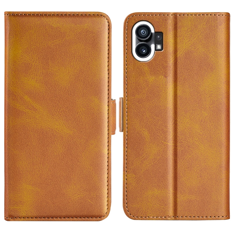 Per Nothine Phone 1 Custodia per telefono in pelle con fibbia magnetica a doppio lato, For Nothine Phone 1