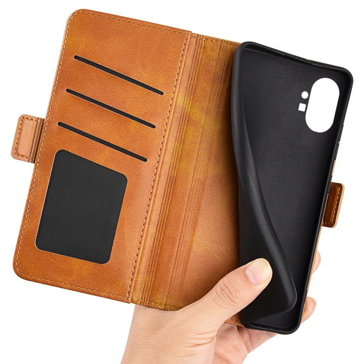 Per Nothine Phone 1 Custodia per telefono in pelle con fibbia magnetica a doppio lato, For Nothine Phone 1