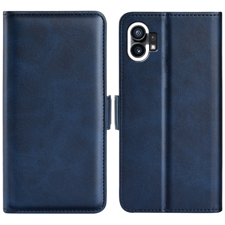 Per Nothine Phone 1 Custodia per telefono in pelle con fibbia magnetica a doppio lato, For Nothine Phone 1