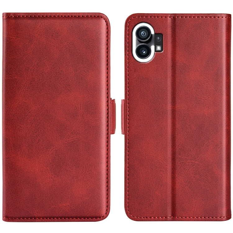 Per Nothine Phone 1 Custodia per telefono in pelle con fibbia magnetica a doppio lato, For Nothine Phone 1