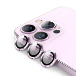 ENKAY 9H Pellicola in vetro temperato con anello posteriore in metallo per iPhone 14 Pro / 14 Pro Max, For iPhone 14 Pro / 14 Pro Max, For iPhone 14 Pro / 14 Pro Max(Purple)