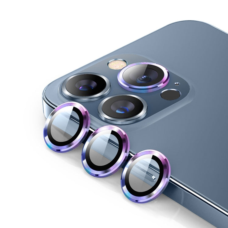ENKAY 9H Pellicola in vetro temperato con anello posteriore in metallo per iPhone 14 Pro / 14 Pro Max, For iPhone 14 Pro / 14 Pro Max, For iPhone 14 Pro / 14 Pro Max(Purple)