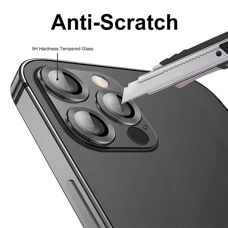 ENKAY 9H Pellicola in vetro temperato con anello posteriore in metallo per iPhone 14 Pro / 14 Pro Max, For iPhone 14 Pro / 14 Pro Max, For iPhone 14 Pro / 14 Pro Max(Purple)