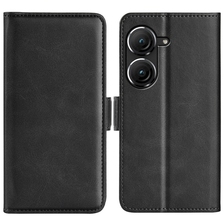 Per Asus Zenfone 9 Custodia per telefono orizzontale in pelle con fibbia magnetica a doppio lato, For Asus Zenfone 9