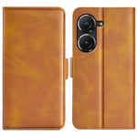Per Asus Zenfone 9 Custodia per telefono orizzontale in pelle con fibbia magnetica a doppio lato, For Asus Zenfone 9