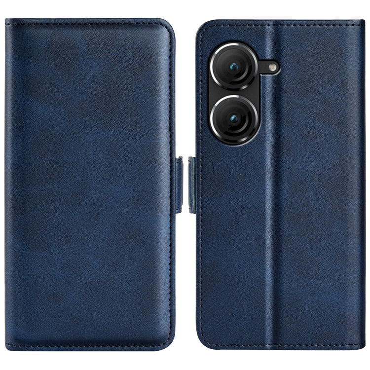 Per Asus Zenfone 9 Custodia per telefono orizzontale in pelle con fibbia magnetica a doppio lato, For Asus Zenfone 9