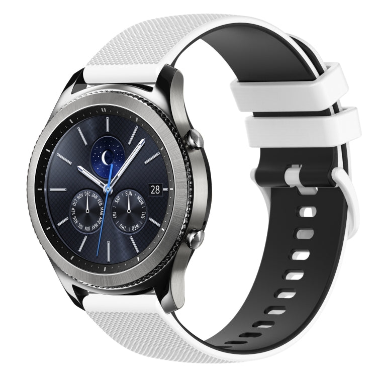 Cinturino in silicone bicolore 22 mm per Samsung Gear S3
