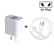 Mini Caricatore USB Doppia Porta con Cavo 8 Pin