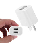 Mini caricatore USB a doppia porta con cavo dati da USB a micro USB, spina AU, AU Plug + Micro USB Cable