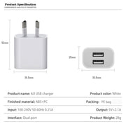 Mini caricatore USB a doppia porta con cavo dati da USB a micro USB, spina AU, AU Plug + Micro USB Cable